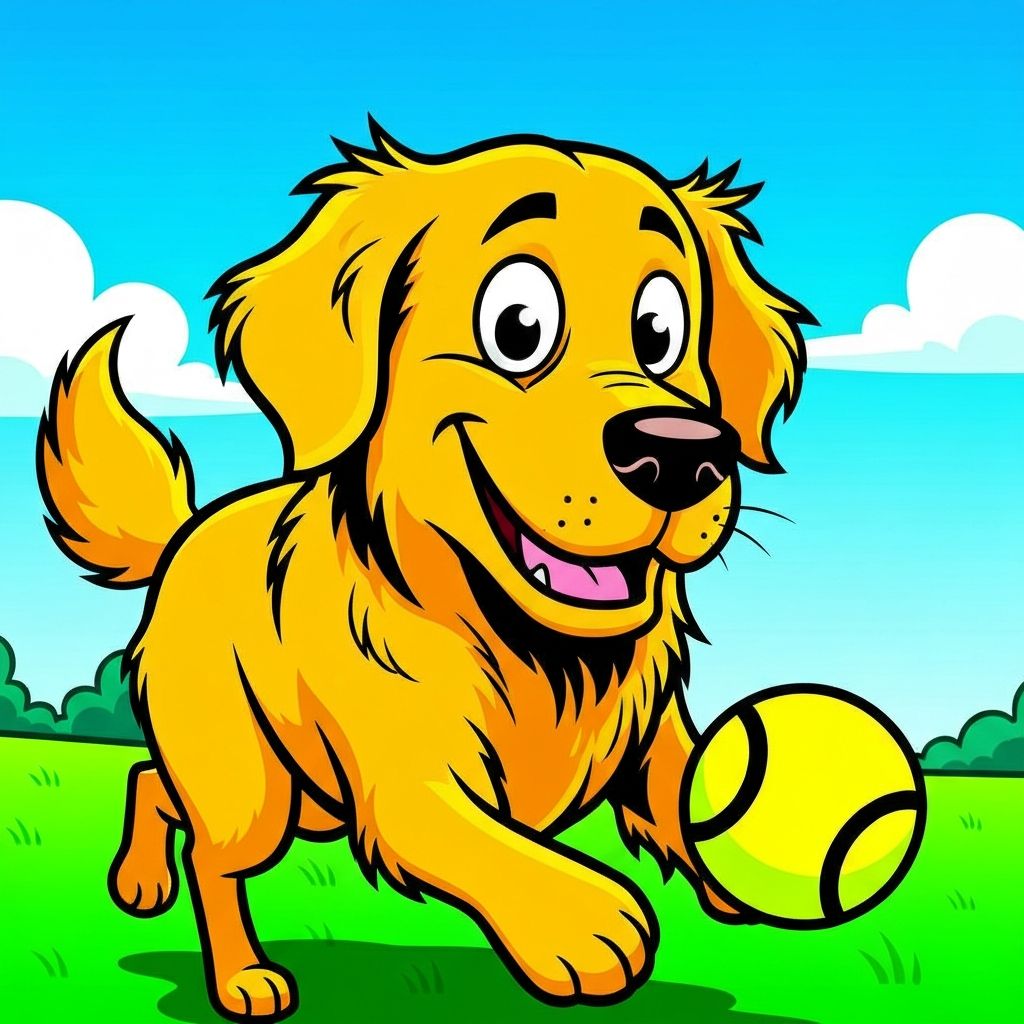 Bold cartoon style example